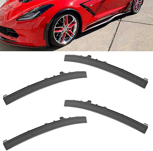 Njsbyl Smoked Lens Corvette C7 Led Front Rear Side Marker Lamps For 2014 2015 2016 2017 2018 2019 Chevrolet Corvette Grand Sport Stingray Z06 Zr1 Red Amber Led Turn Singal Light Kits Sidemarker Lamps #TOP2