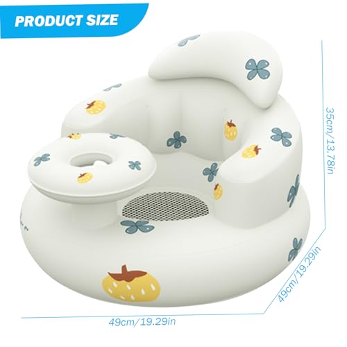 Siège gonflable bébé pour douche et maintien assis sans basculer