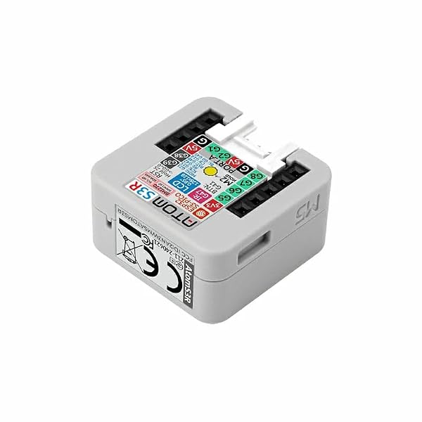 M5Stack Official ATOMS3R Compact ESP32-S3 Dev Kit with 0.85-inch Screen, 8MB onboard Flash, and 8MB PSRAM, White (Atom S3R - C126) by M5Stack - Image 6