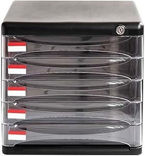DFGHNBVC Archivador Cómodo con Cerradura para Oficina, Cajón Grande para Almacenamiento De Datos, Color Negro