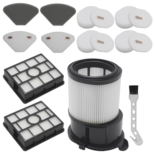 Ollanoos Akcesoria do filtrów, zamiennik do Shark PowerDetect IP3251EUT, IP3251C, IP3251, IP3252 DuoClean części zamienne (11 sztuk)