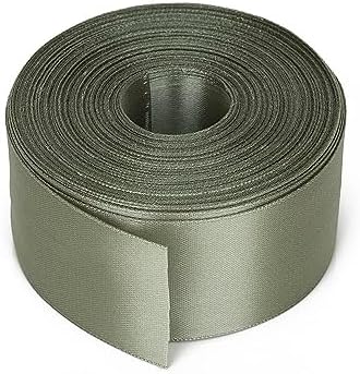 Trimming Shop Gold Ribbon Roll - 25mm x 25 Metres - Double Sided Satin Brightly Coloured - 100% Polyester - for Gift Wrapping, Decorating, Arts and Craft - Machine Washable