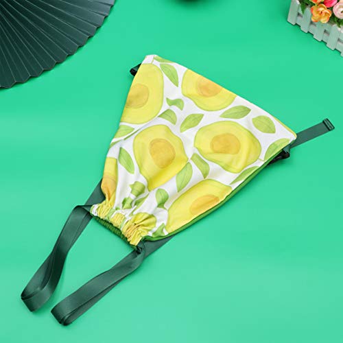 FAVOMOTO Mochila de Lona Com Cordão de Impressão de Frutas Sacola Com Cordão para Academia de Esport
