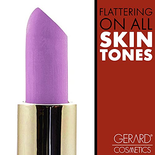 Gerard Cosmetics Lipstick Lilac Moon | Bright Purple Lipstick With Comfort Matte Finish | Highly Pigmented, Smooth Formula With Hydrating Ingredients | Cruelty Free & Made In Usa #TOP6