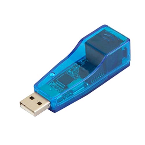 Adaptador USB Ethernet, USB 2.0 para Ethernet RJ45 Cabo de rede adaptador conector 10/100 Mbps, comp