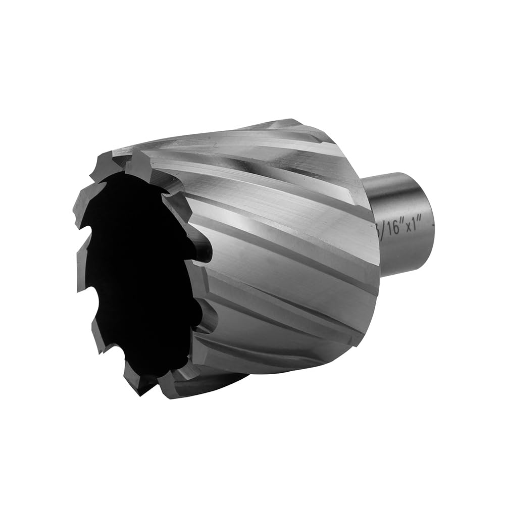 Annular Cutter JESTUOUS 1-13/16 Inch Cutting Diameter 3/4 Weldon Shank 1 Cutting Depth with Pilot Pin Slugger Bits HSS Kit for Magnetic Drill Press,1 Piece