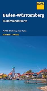 ADAC Bundesländerkarte Deutschland 11 Baden-Württemberg 1:300.000