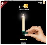 Krinner Classic, kabellose LED-Christbaumkerzen, Basis-Set mit 10 Kerzen und IR-Fernbedienung...