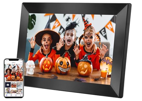 FOOJOE - Moldura de fotos digital de 10,1 polegadas, Wifi, moldur...