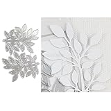 Branches and Leaves Die Cuts for Card Making, Plant Metal Cutting Dies for Paper Scrapbooking, DIY Stencils for Album Party Wedding Festivals Decoration