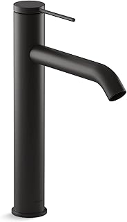 Kohler 77959-4A-BL Components Tall Single-Handle Bathroom Sink Faucet, Matte Black