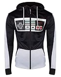 Nintendo NES Entertainment System - Chaqueta con Capucha para Hombre, Color Gris, Multicolor, M