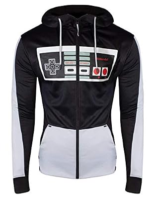 Nintendo NES Entertainment System - Chaqueta con Capucha para Hombre, Color Gris, Multicolor, M | Ya disponible en tu tienda friki favorita! En mundofriki.es! Nintendo NES Entertainment System - Chaqueta con Capucha para Hombre, Color Gris, Multicolor, M | Ya disponible en tu tienda friki favorita! En mundofriki.es!