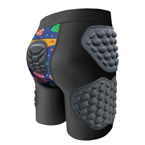 Snowboard Impact Shorts for Boys, Padded Protection…