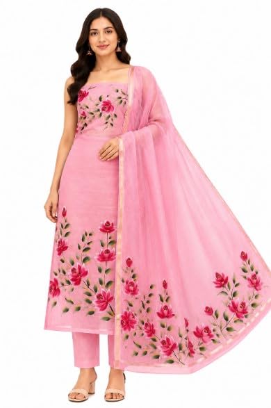 leheriya.com Leheriya Kota Doria Hand Brush Painted Salwar Suit-picture-54