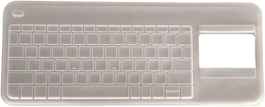 Keyboard Skin Cover Protector Compatible with Logitech K400 Plus Wireless Touch Keyboard (Clear)
