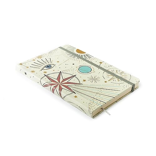 Caderneta Ciceros Astral Pautado 14X21 Espaço Tempo Branco, Cicero