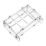 minkissy Dispensador de Comida para Pájaros Colgante Caja de Alimentación de Acrílico para Pájaros Antisalpicaduras Y para Uso en Jaulas