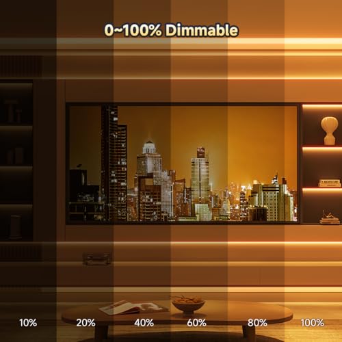 Image of BTF-LIGHTING FCOB COB LED Strip Light Super Bright Warm White 3000K
