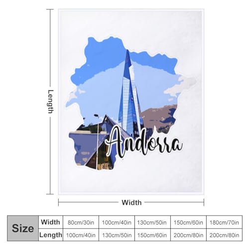 Couverture pelucheuse Andorre moderne d'une douceur exceptionnelle