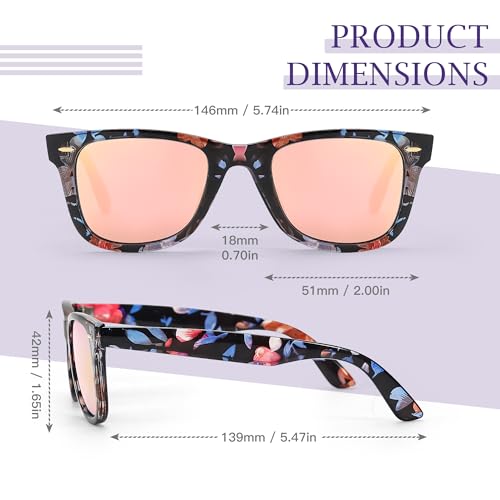 Image of SIPHEW Polarized Sunglasses for Women & Men - UV400 Mirrored Eyewear | Designer Unisex Fashion Sun Glasses w /Medium Fit,Suitable for Any Face Shape,Beach,Everyday Wear