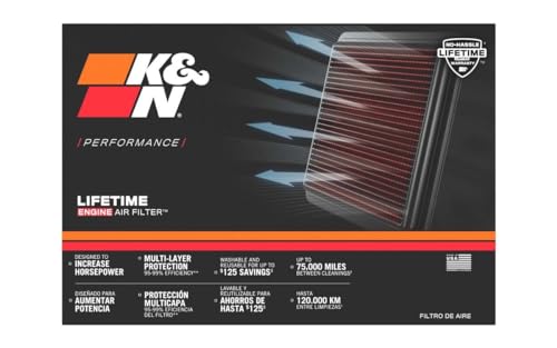 K&N 33-2270 Filtri Aria Sostitutivi Auto, Lavabile E Riutilizzabile - 5