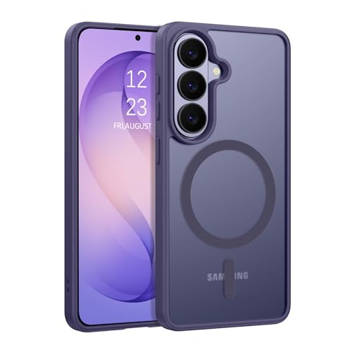 Coque Samsung Galaxy S protection militaire MagSafe violette
