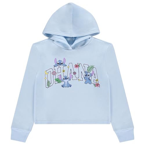 Image of Disney Girls Lilo & Stitch Clothing Set - Stitch Sweatshirt Hoodie and Shorts Set -Little and Big Girl Sizes 4-16