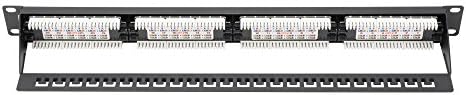 DIGITUS CAT 6 Patchpanel - nieekranowany - 24-Port - RJ45-8P8C - LSA - 1HE - 482x44x109 mm - Schwarz
