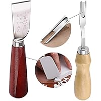 Ncheli 2 Herramientas De ArtesaníA De Cuero Cuchillo De Corte Para ArtesaníA En Cuero, Que Contiene 2 TamañOs De Herramientas Artesanales De Cuero, Utilizadas Para Herramientas De ArtesaníA De Cuero