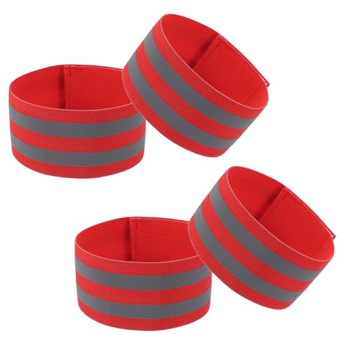 PATIKIL Faixas Refletivas Ajustáveis para Corrida (4 Peças)