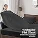 Rohi Microfiber Single Flat Sheet Dark Grey - Ultra Soft Durable and Hypoallergenic Flat Sheets for Standard and Oversized Mattress,Flat Bed Sheet (Dark Grey - 177 x 255 cm)