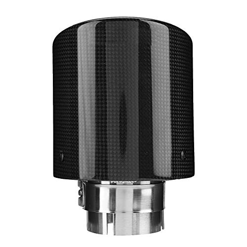 KSTE Auto Auspuffrohr, Auspuffendrohr, Carbon Faser Art Auto Modified Einzel Outlet Auspuff Schalldämpfer Spitze Schwanz Throat 63-114mm KSTE Auto Auspuffrohr, Auspuffendrohr, Carbon Faser Art Auto Modified Einzel Outlet Auspuff Schalldämpfer Spitze Schwanz Throat 63-114mm