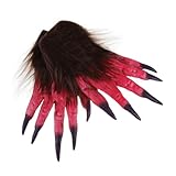 gant monster moto cross Animal hairy claw gloves costume--great halloween cosplay accessory, increase more happy atmosphere for halloween,Lovely Gloves