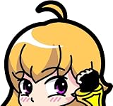 RWBY Yang Anime Peeker Vinyl Decal Sticker 4.2'
