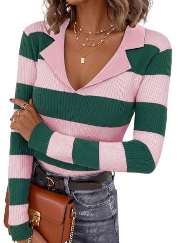 Pink Queen Women Lightweight Sweater Long Sleeve Pullover Size S, Pink