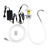 Electric Water Transfer Pump Kit 100-240V With Timer Control for Ice Maker Coffee Machine Water Cooling,Food Grade Auto Siphon Self Priming Pump for Bottling Wine,Beer and Kombucha,2L/Min,Low Noise
