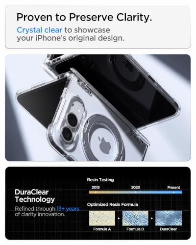 Image of Spigen Ultra Hybrid Pro S MagFit Case for iPhone Duo Fold /Ultra,Clear White
