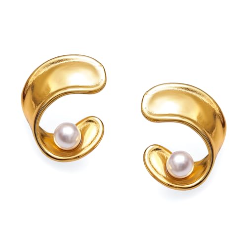 Image of Rubans Earrings Unique Design & Shapes Stylish Trendy Jewellery Gift for Women & Girls