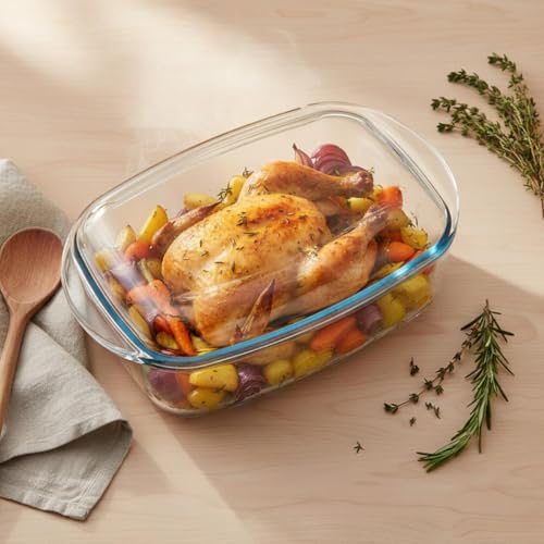 Miniatura 2 de Pyrex - 466a000 6343 - Olla De Horno Rectangular De Cristal 6,5 L Transparente