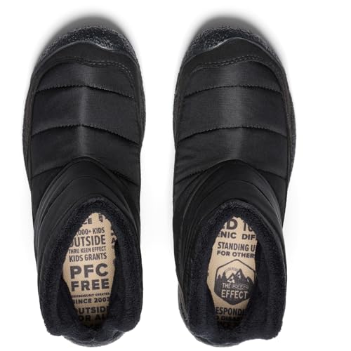 KEEN Women's Howser Fold Down Warm Indoor Outdoor Comfortable Slipper Chukka Boots, Black, 10.5 by KEEN - Image 5