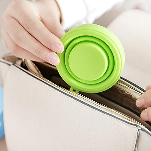 Akoak Silicone Folding Travel Cup, Portable Camping Gargle Cup, For Going Out ,Travel And Camping （Set Of 3 ,Candy-Colored） #TOP7