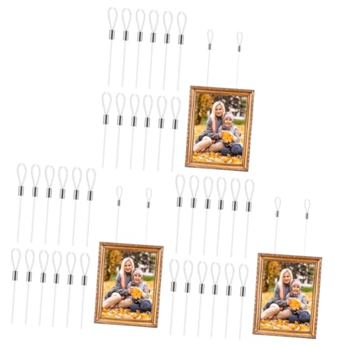 Corde transparent fil suspendu de 36 pièces robuste pour cadre