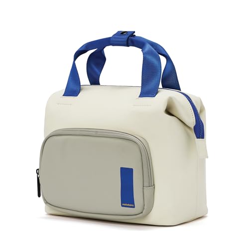 Image of MOKOBARA The Take-Out Lunch Bag - Tan Spill-Proof Large & Roomy for Daily Use, Office Carry, Travel, Easy Access & Easy to Clean (Vision Board), Off-White