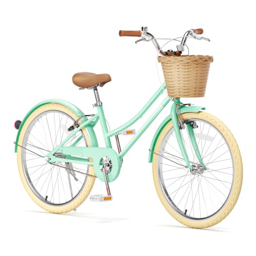 Image of Glaf 12 14 16 18 20 24 Inch Girls Bike for 2-15 Years Old Kids Bike Bicycle | with Training Wheels, Toddler Bike,Girls Cruiser Bicycle, with Adjustable Seat and Handlebar