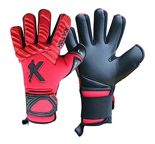 KATCH Football Goalkeeper Gloves Negative Cut Professional Goalie Gloves Size 11 Yes Finger Save/No Personalization