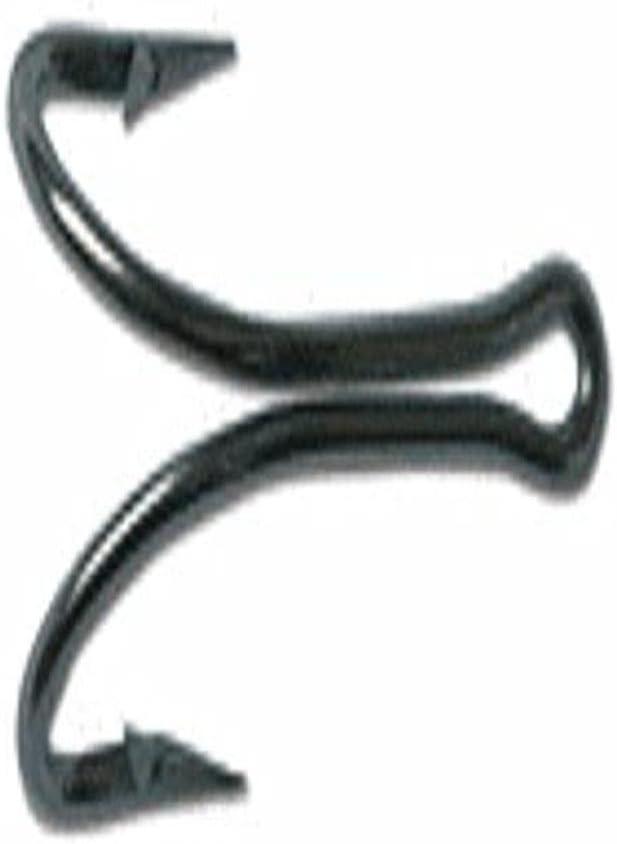 Mustad Classic 2 Extra Strong Dublin Point Stainless Steel Double Hook with Extra Short Open Shank (Pack of 50), 4/0