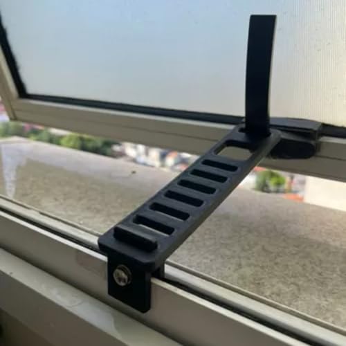 Trava Para Janela Basculante Ajustável Banheiro Com Regulagem Limitadora de Segurança Com Ajustes e