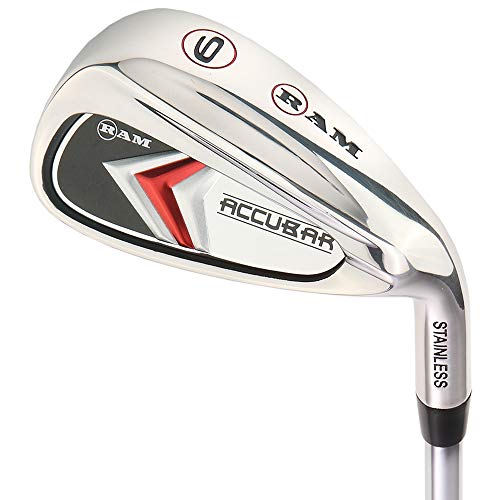 Ram Golf Accubar Mens Clubs 1 Inch Longer Iron Set 6-7-8-9-Pw With Hybrids 24° And 27° #TOP4
