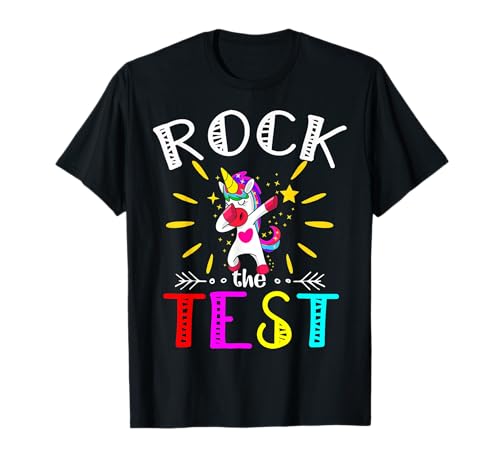 Testing Day Teacher Rock The Test Enseignant aux étudiants et aux Enseignants T-Shirt